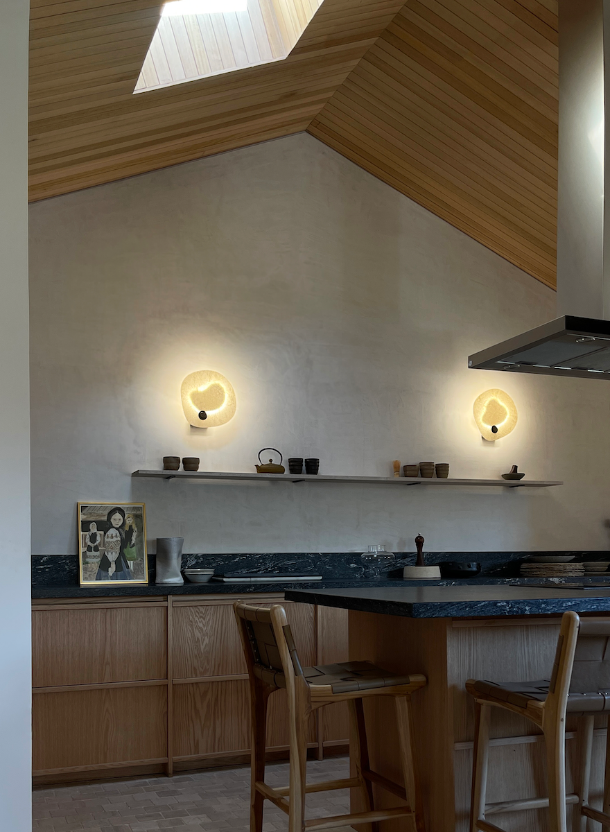 Aplique de muro Noctiluca, luminaria de diseño Fazlamare con inspiración marina