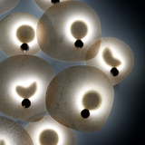 Aplique de muro Noctiluca, luminaria LED de diseño con inspiración en el mar