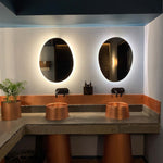 Espejo M02 instalado en el restaurante Dondoh, proyecto de interiorismo de Fazlamare
